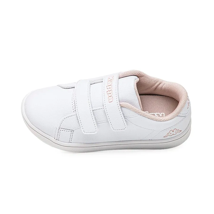 Imagen 3 de 5 de Zapatillas Kappa Colegial II Velcro-BLANCO/ROSA