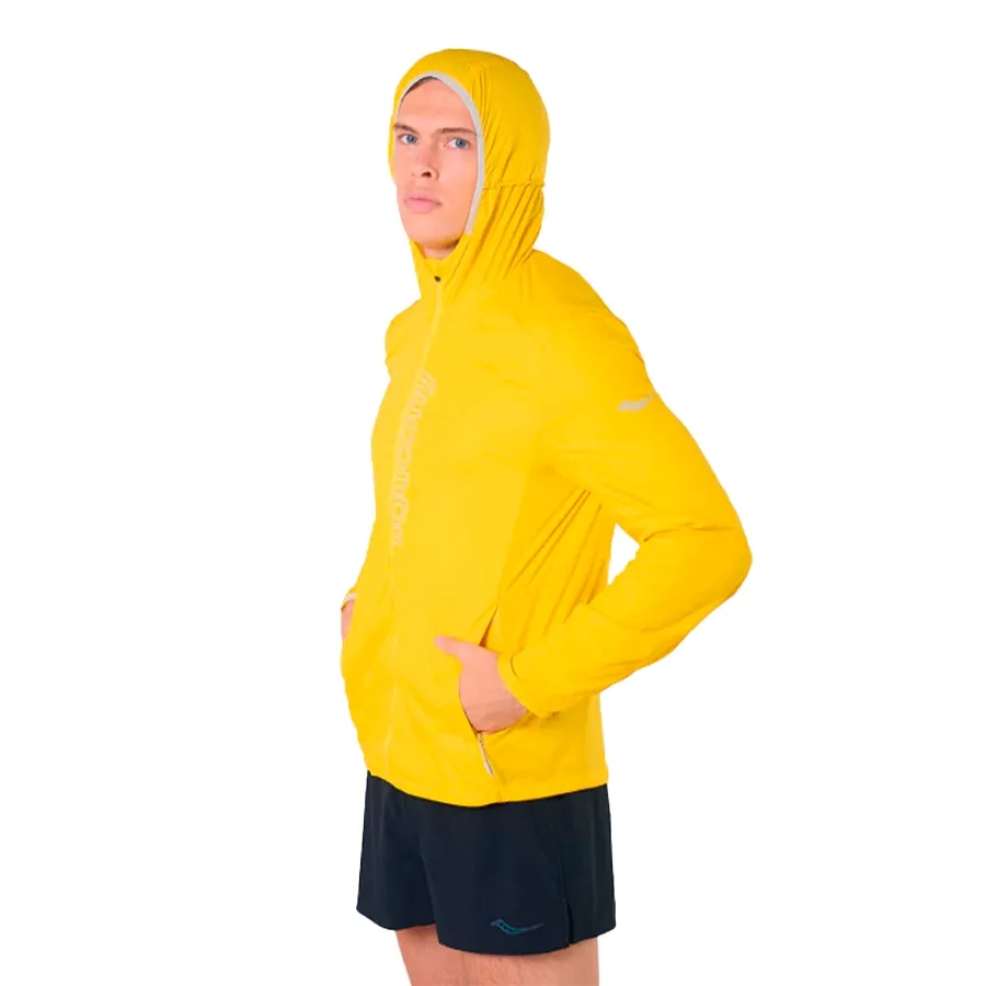 Imagen 1 de 6 de Campera Saucony Peregrine Packway Jacket-AMARILLO