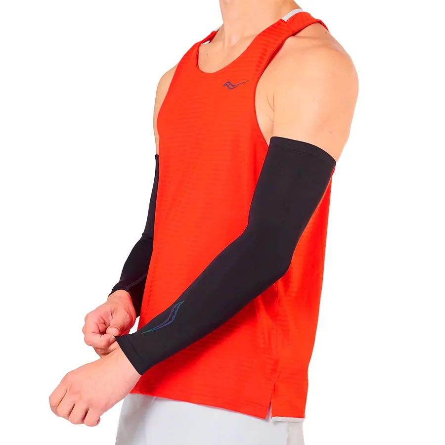 Imagen 3 de 5 de Mangas Saucony Fortify Arm Sleeves-NEGRO