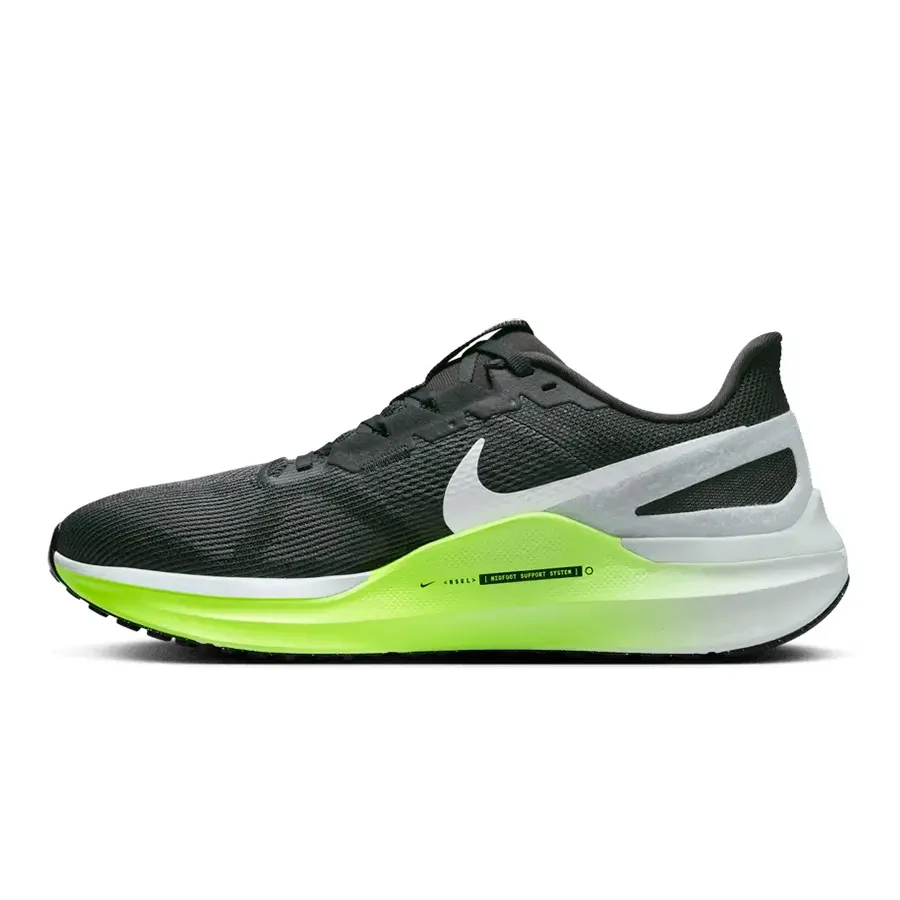 Imagen 2 de 7 de Zapatillas Nike Structure 25-GRAFITO/BLANCO/AMARILLO FLUOR