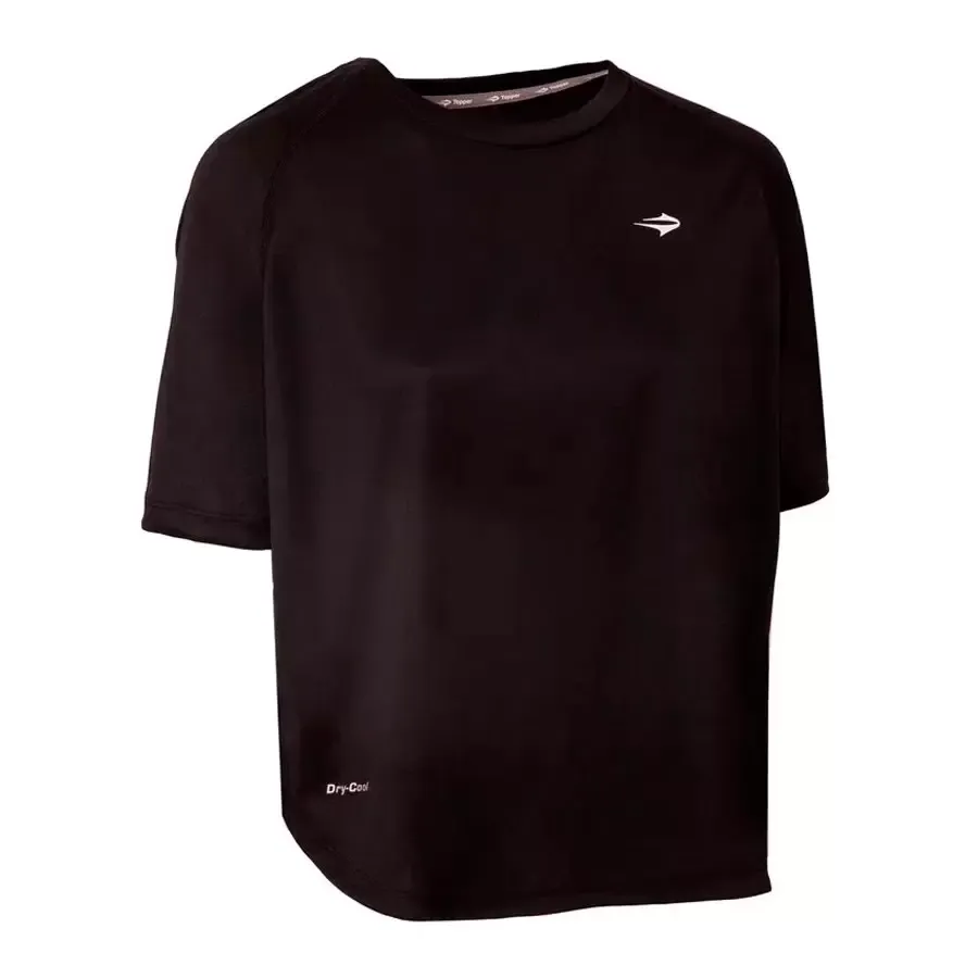 Imagen 2 de 3 de Remera Topper Training Loose-MARRON/NEGRO