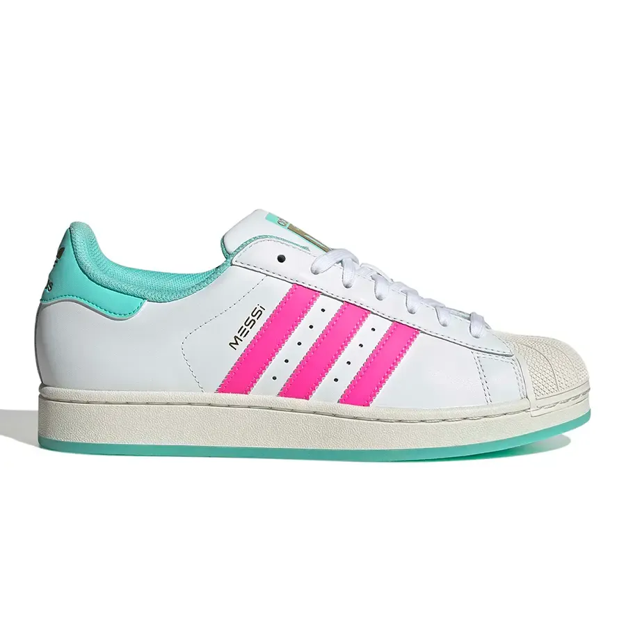 Imagen 0 de 6 de Zapatillas adidas originals Superstar Messi-BLANCO/TURQUESA/ROSA