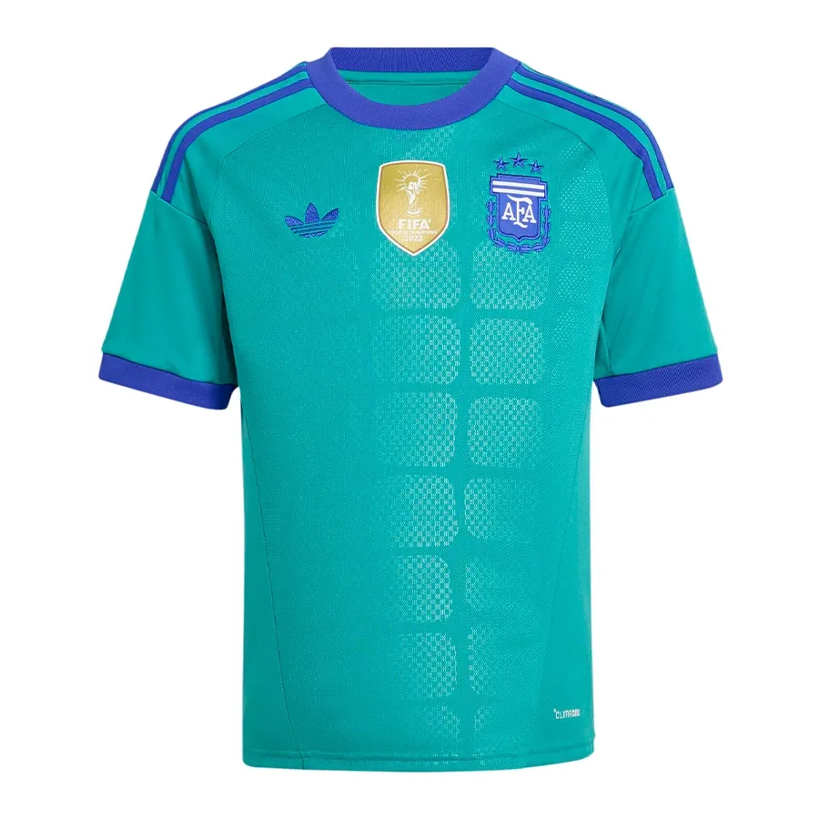 Imagen 2 de 6 de Camiseta adidas originals Alternativa Arquero Seleccion Argentina AFA-TURQUESA/AZUL FRANCIA