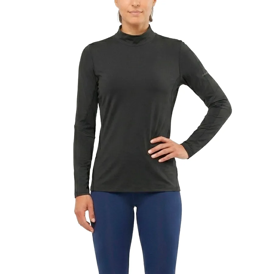 Imagen 0 de 2 de Remera Salomon Hybrid Long Neck-NEGRO