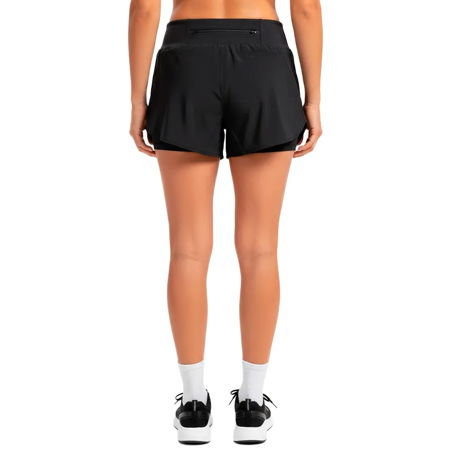 Imagen 1 de 4 de Short Kamp Con Calza 26-NEGRO