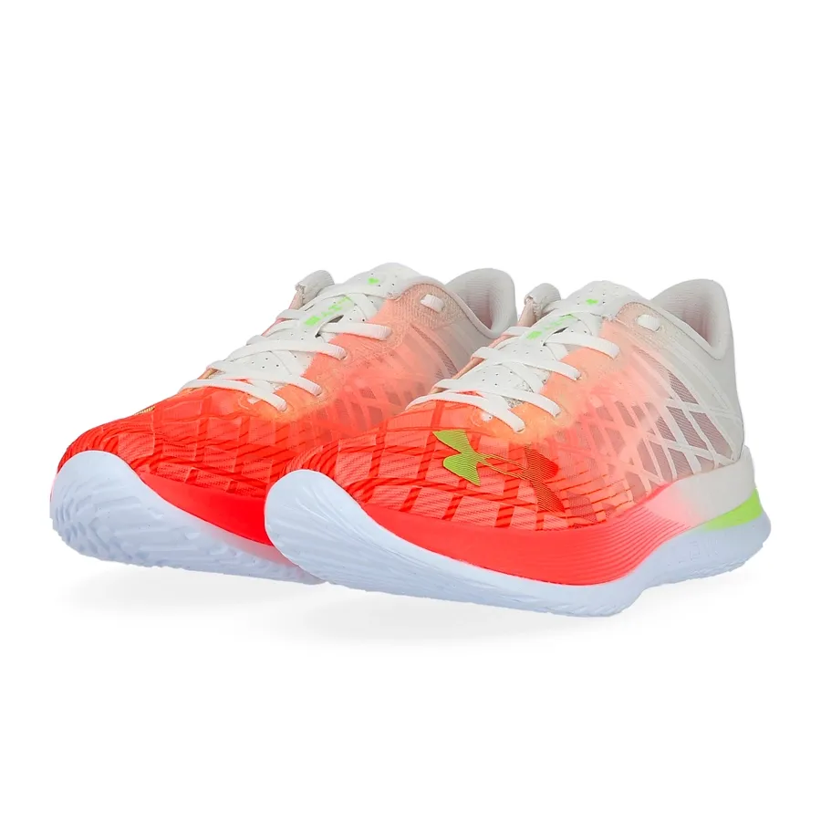 Imagen 4 de 6 de Zapatillas Under Armour Flow Velociti Elite-BLANCO/NARANJA FLUOR