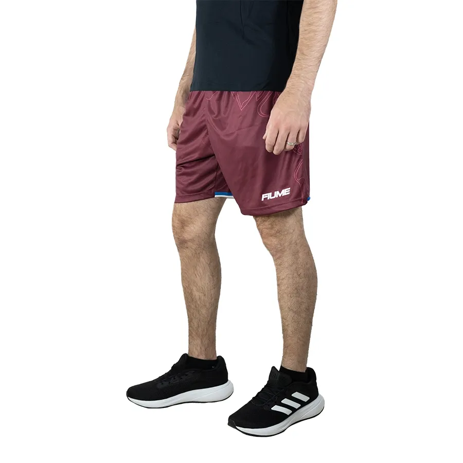 Imagen 1 de 4 de Shorts Fiume Sport Alternativo 2 Godoy Cruz-VINO/AZUL/BLANCO