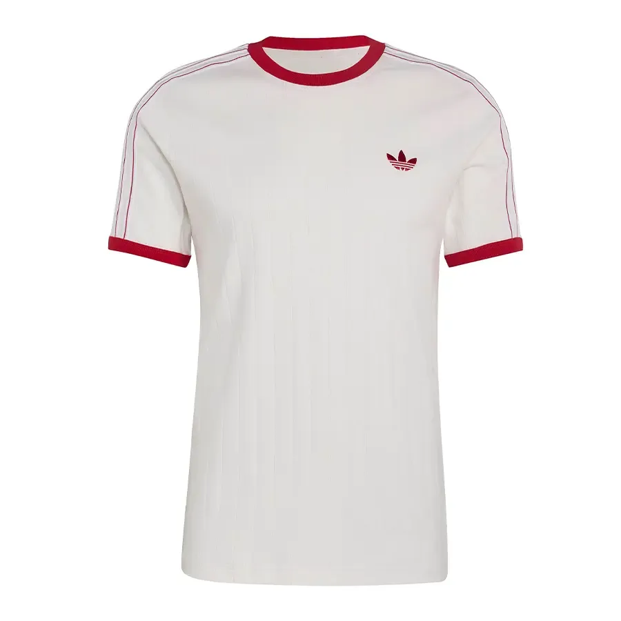 Imagen 2 de 5 de Remera adidas originals Drop Needle 3 Tiras-BLANCO/ROJO