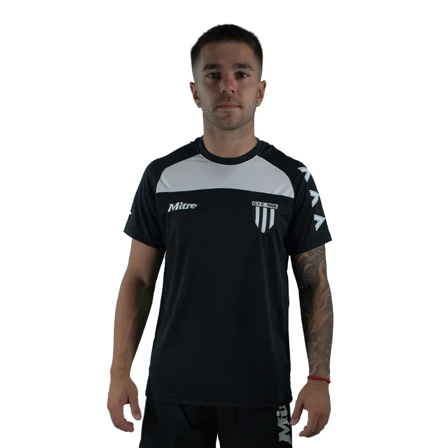 Imagen 0 de 6 de Remera Mitre Titan Gye 25-NEGRO/BLANCO