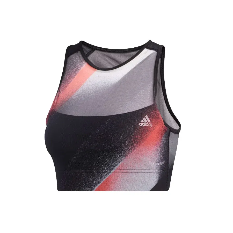 Imagen 5 de 7 de Top adidas Deportivo Unleash Confidence-NEGRO/BLANCO/ROSA