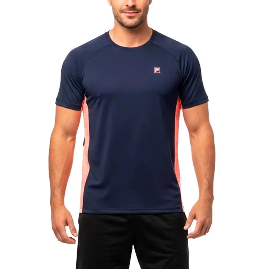 Imagen 0 de 4 de Remera Fila Grid Match-MARINO/DURAZNO