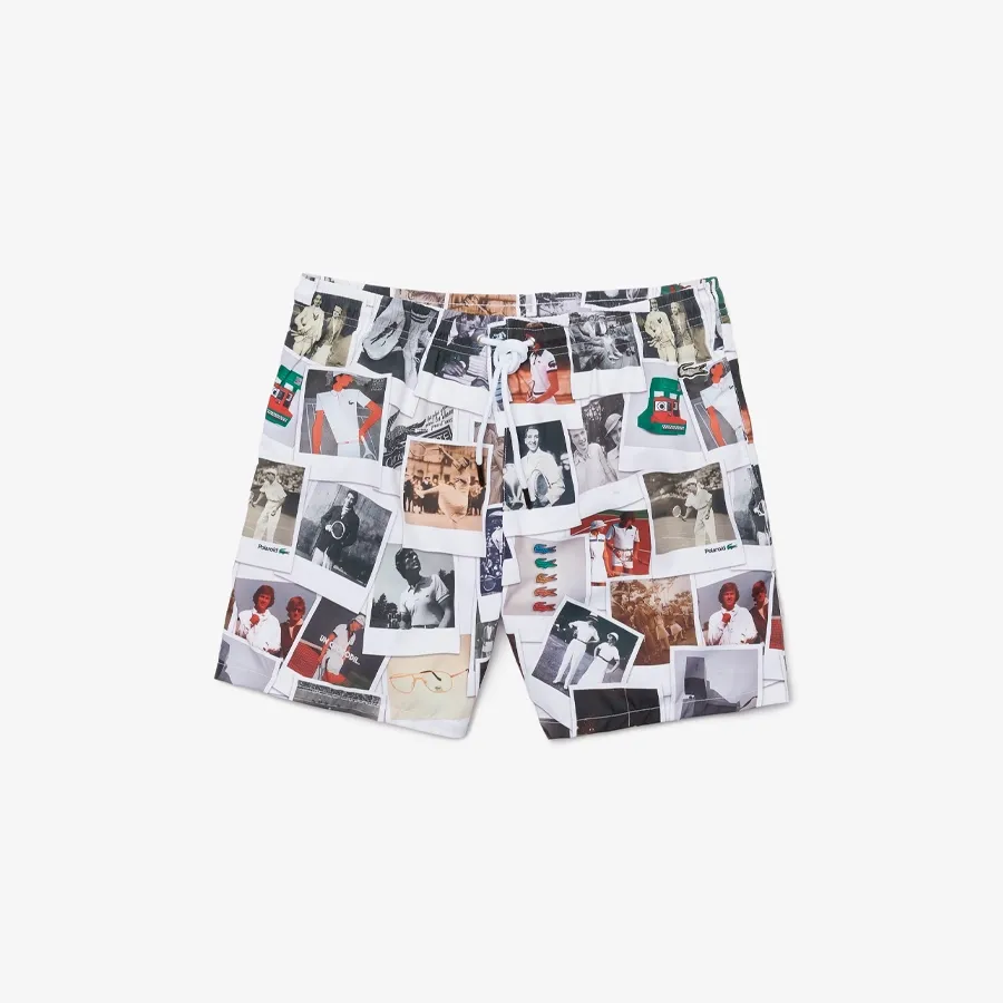 Imagen 4 de 5 de Short De Baño Lacoste Malla Short de baño Bain-BLANCO