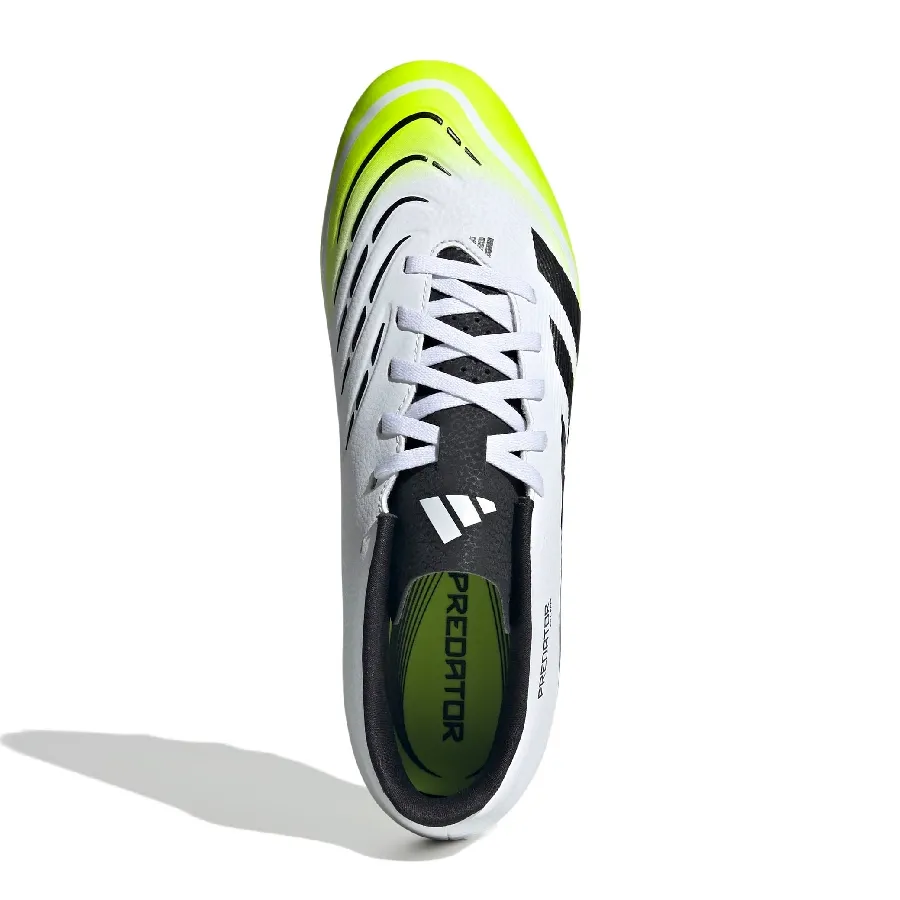Imagen 3 de 7 de Botines adidas Predator Club terreno Fg-BLANCO/VERDE FLUOR/NEGRO