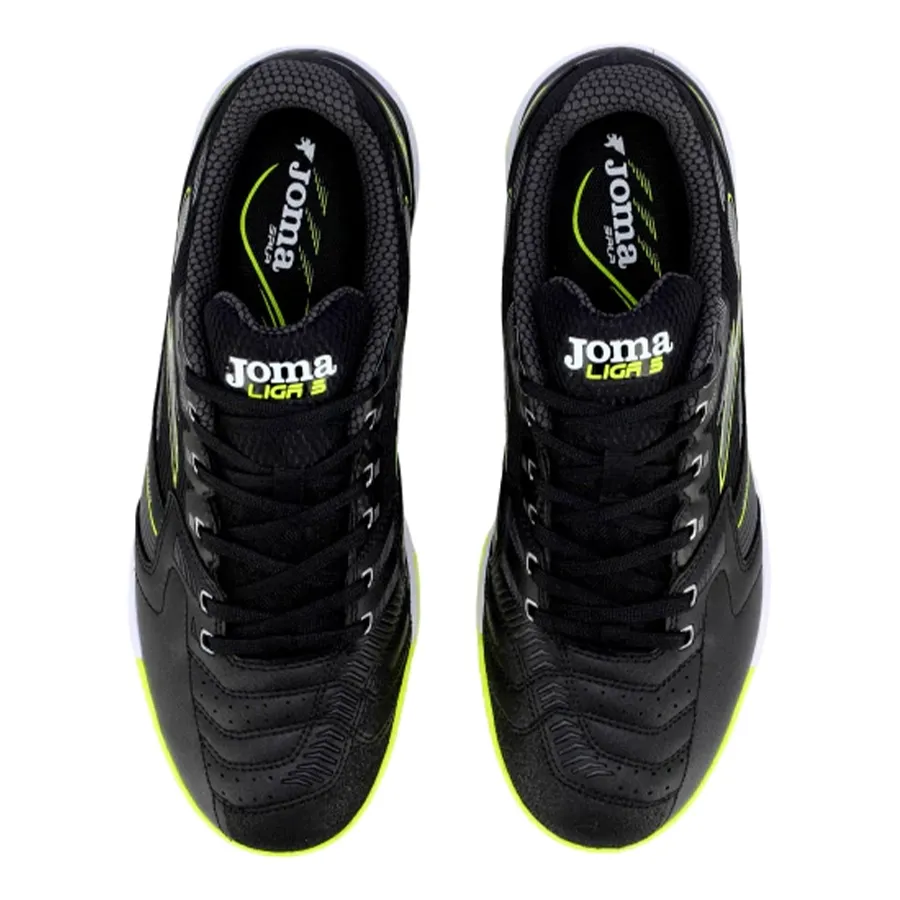 Imagen 3 de 7 de Botines Joma Botín fútbol Liga 5-NEGRO/AMARILLO FLUOR