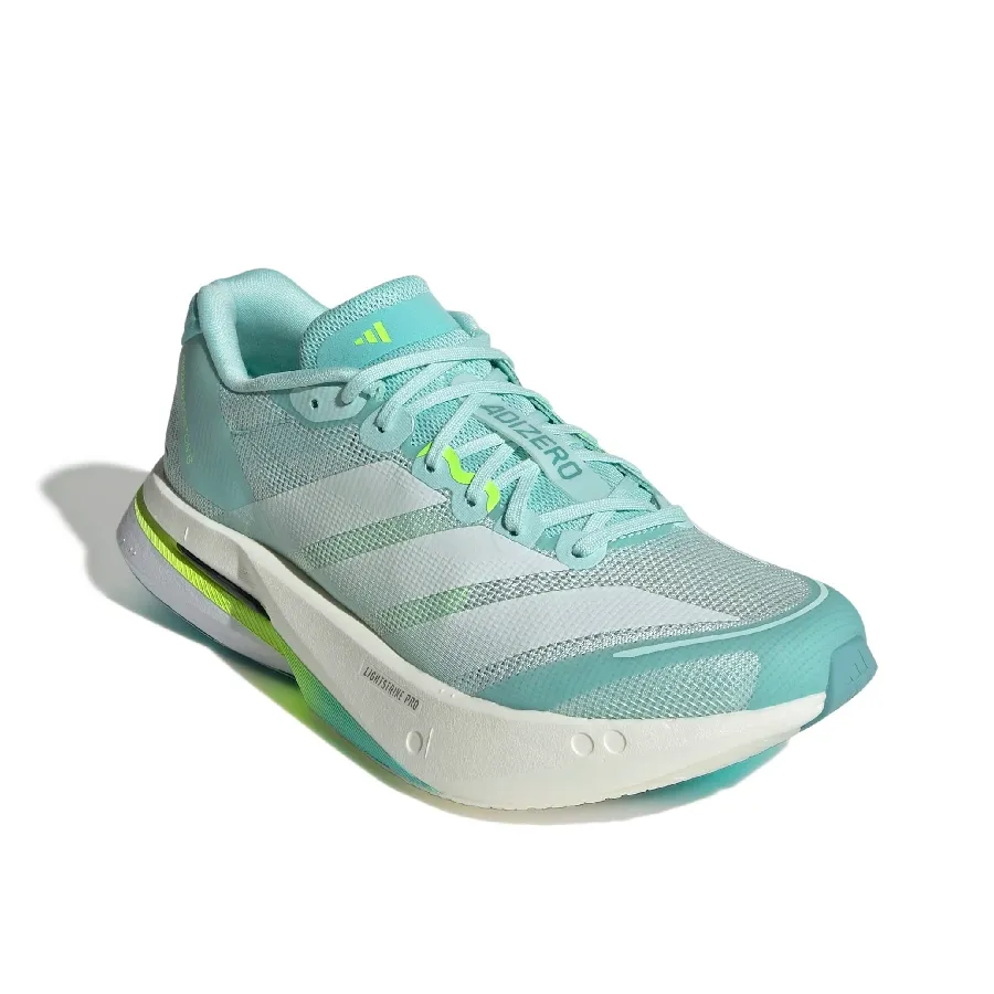Imagen 2 de 8 de Zapatillas adidas Adizero Boston 13-VERDE AGUA/AMARILLO FLUOR