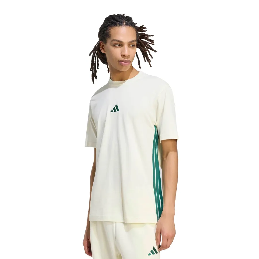 Imagen 0 de 5 de Remera adidas Essentials 3 Tiras-CRUDO/VERDE
