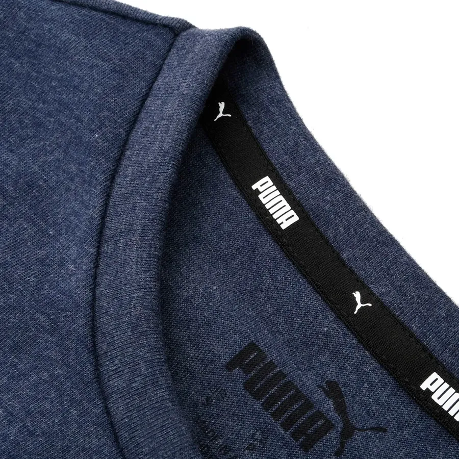 Imagen 3 de 4 de Remera Puma Essencial Heather-MARINO/NEGRO