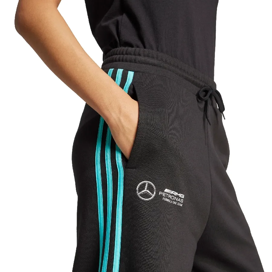 Imagen 2 de 5 de Pantalón adidas ADN Mercedes - AMG Petronas Formula Uno Team-NEGRO/TURQUESA
