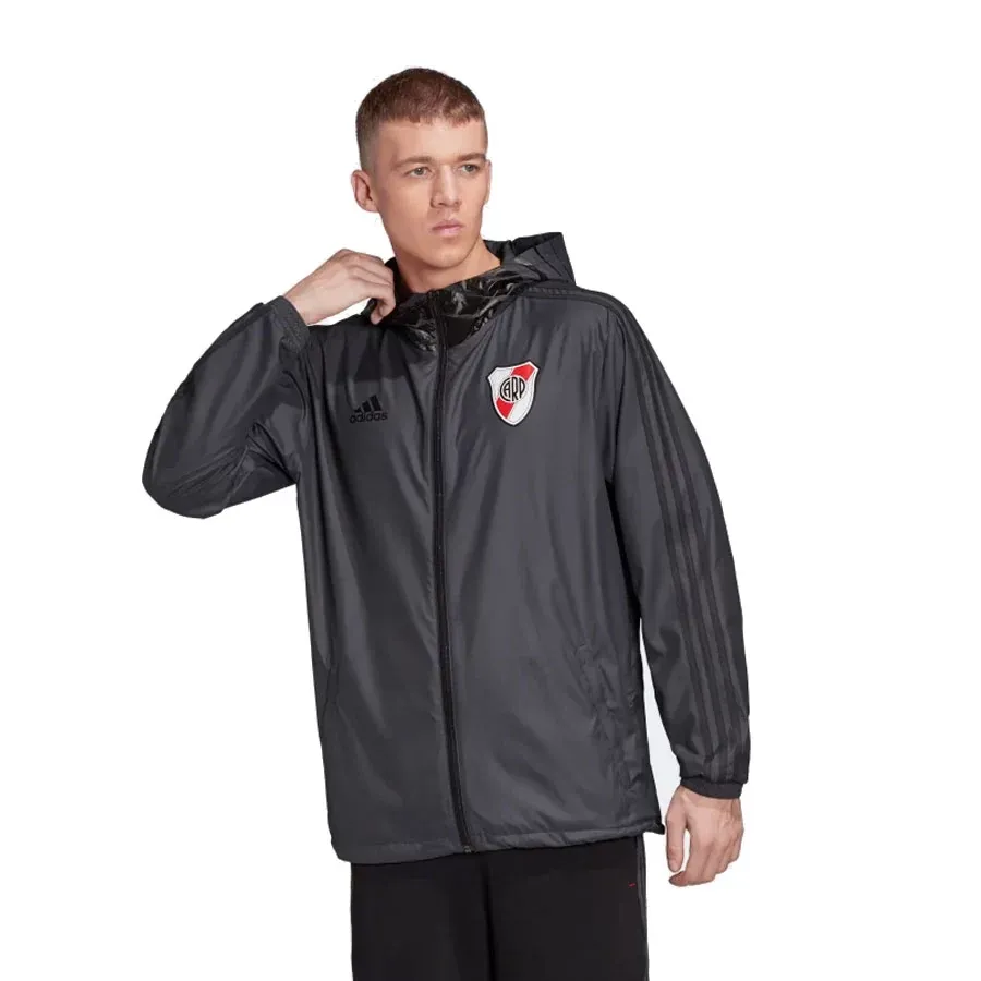 Imagen 0 de 5 de Campera adidas River Plate Windbreakr-GRAFITO