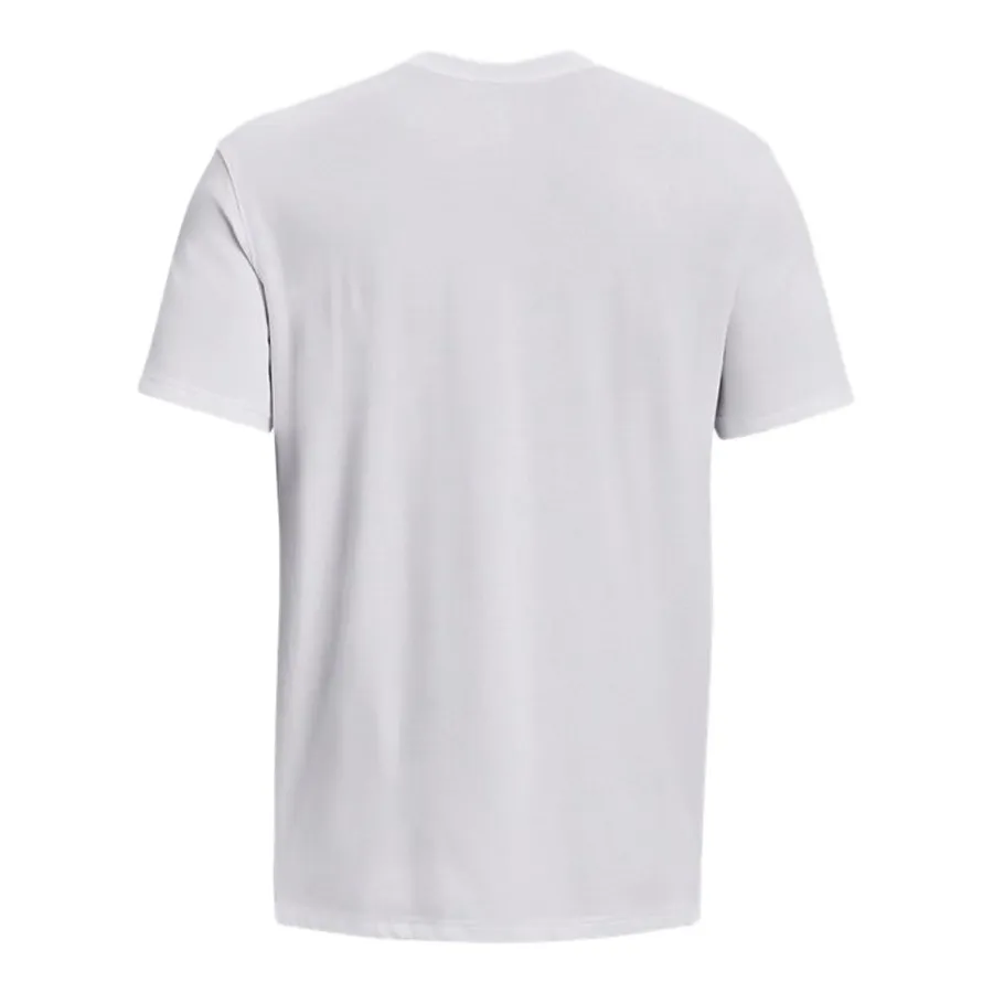 Imagen 3 de 5 de Remera Under Armour Embroidered Heavyweight-BLANCO