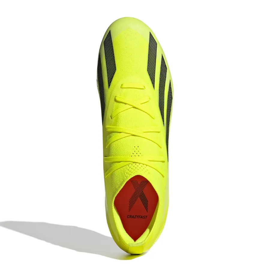Imagen 3 de 8 de Botines adidas X Crazyfast Pro Fg-AMARILLO FLUOR/NEGRO
