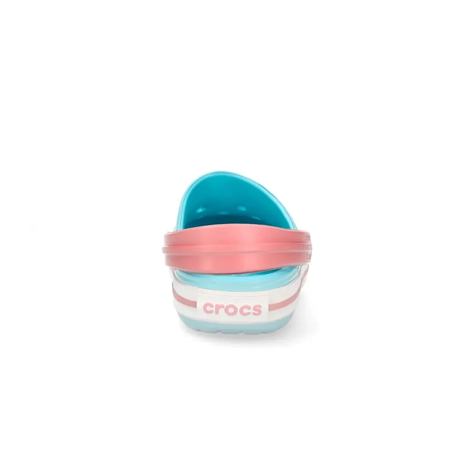 Imagen 3 de 5 de Ojotas Crocs Crocband Kids-CELESTE/BLANCO