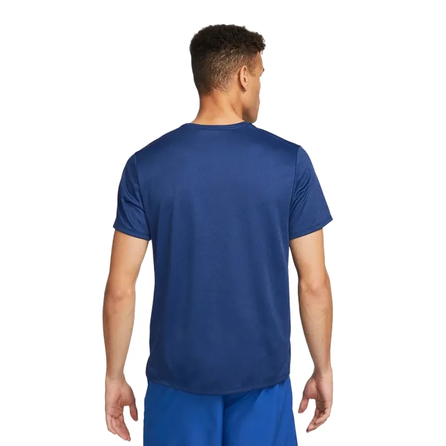 Imagen 1 de 3 de Remera Nike Miler Dri-FIT UV Short-Sleeve Running Top-MARINO