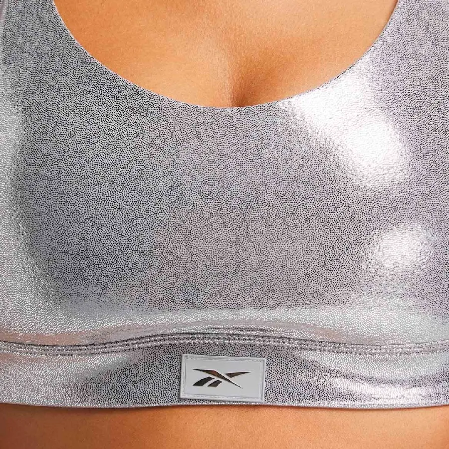 Imagen 2 de 4 de Top Reebok Lux Chrome Strappy-PLATA/NEGRO