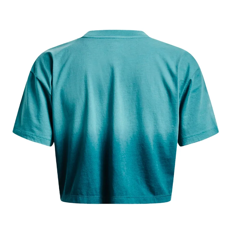 Imagen 1 de 3 de Remera Under Armour Dip Dye Crop-CELESTE/VERDE AGUA