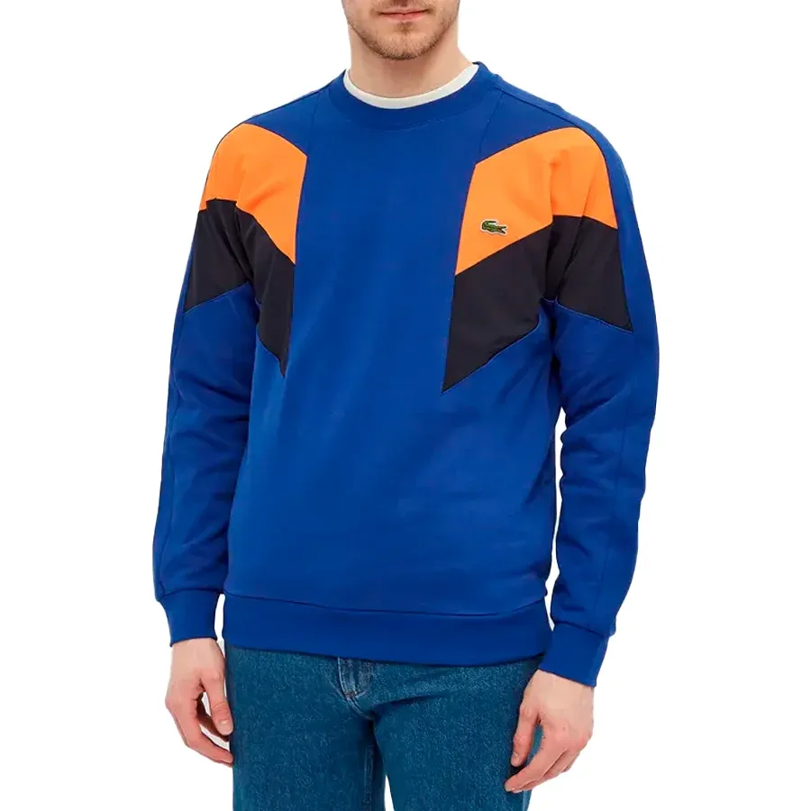 Imagen 2 de 3 de Buzo Lacoste Sweats-AZUL/NARANJA/NEGRO