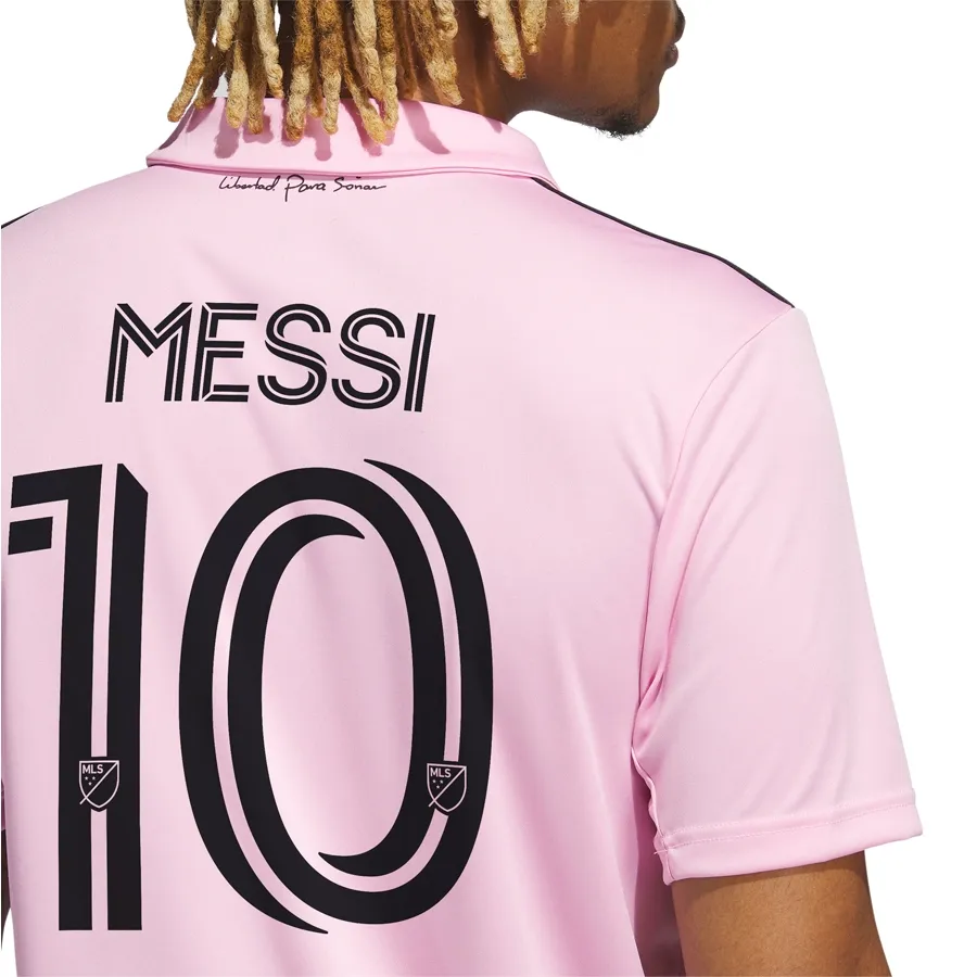 Imagen 3 de 6 de Camiseta adidas Titular Messi 10 Inter Miami Cf 22/23-ROSA/NEGRO