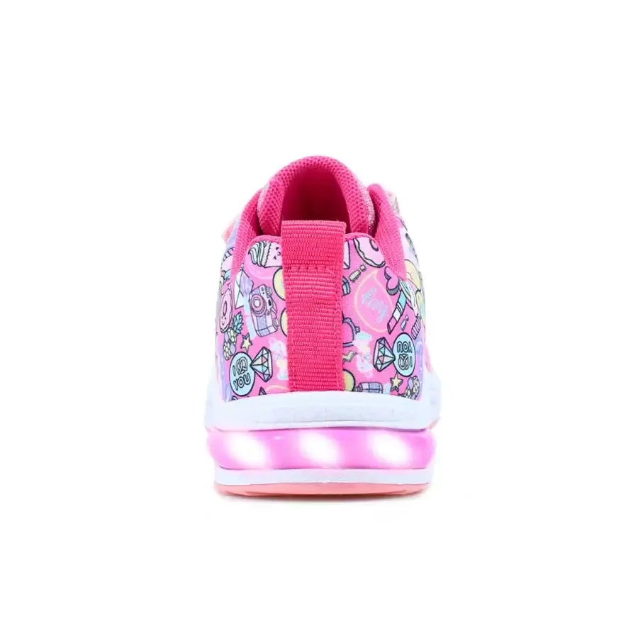 Imagen 4 de 5 de Zapatillas Footy Inyectada C/Luz-FUCSIA/BLANCO