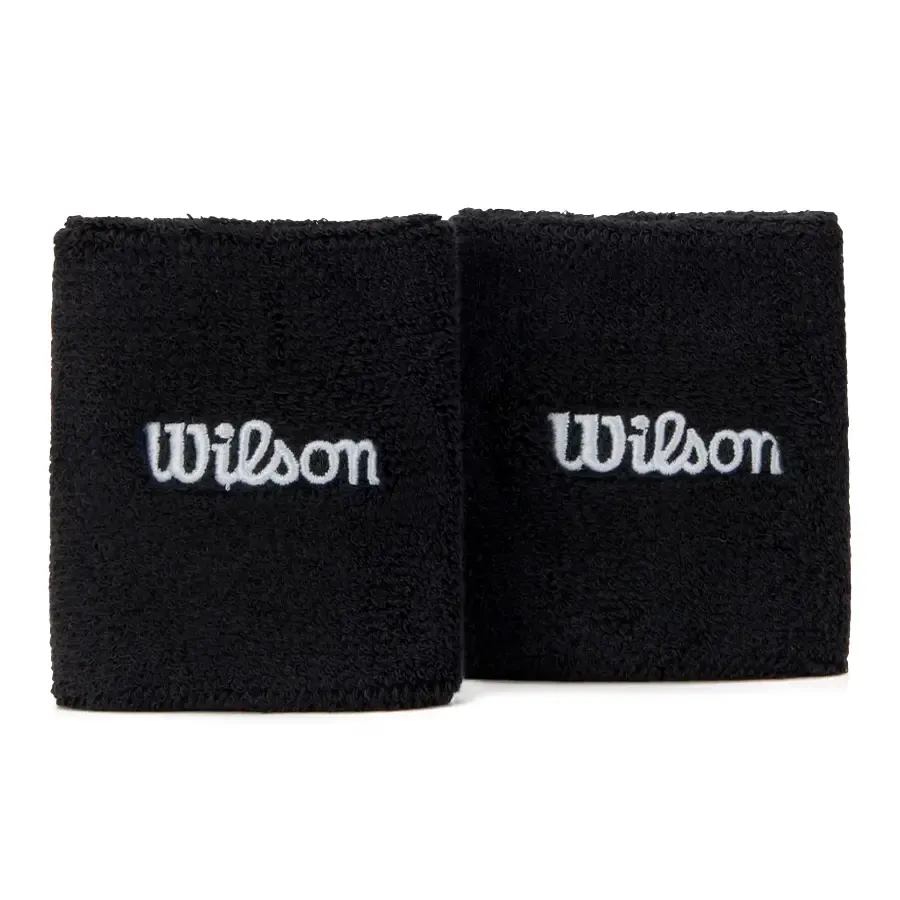 Imagen 0 de 2 de Muñequera Wilson Doble Pack X2-NEGRO