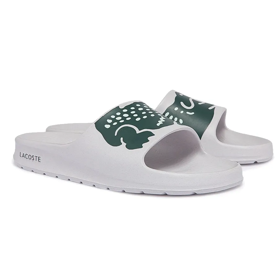 Imagen 1 de 6 de Ojotas Lacoste Croco Bloom Slide-BLANCO/VERDE