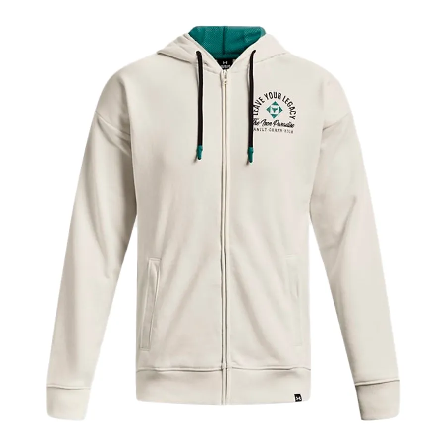 Imagen 0 de 5 de Campera Under Armour Project Rock Heavyweight Terry-MARFIL