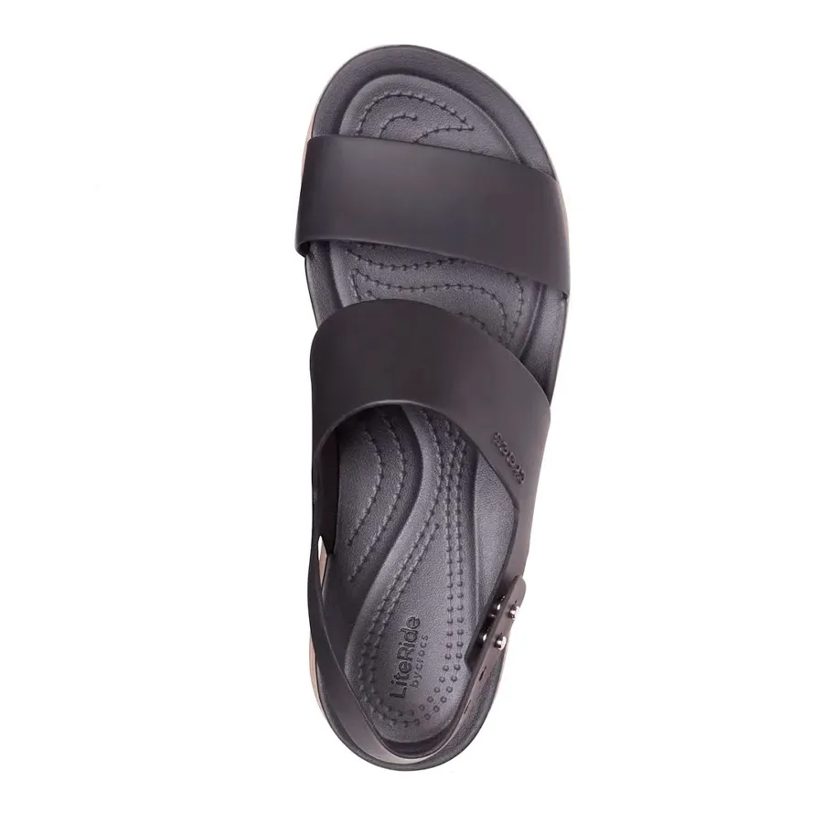 Imagen 3 de 5 de Sandalias Crocs Brooklyn Low Wedge-NEGRO