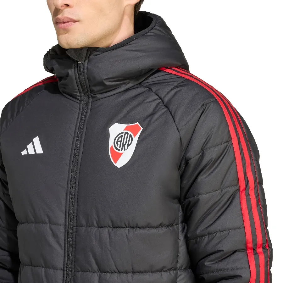 Imagen 3 de 5 de Campera adidas de Invierno River Plate Tiro 25-NEGRO/ROJO