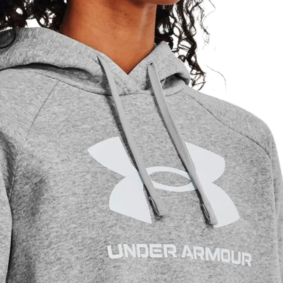 Imagen 3 de 4 de Buzo Under Armour Rival Fleece Big Logo-GRIS