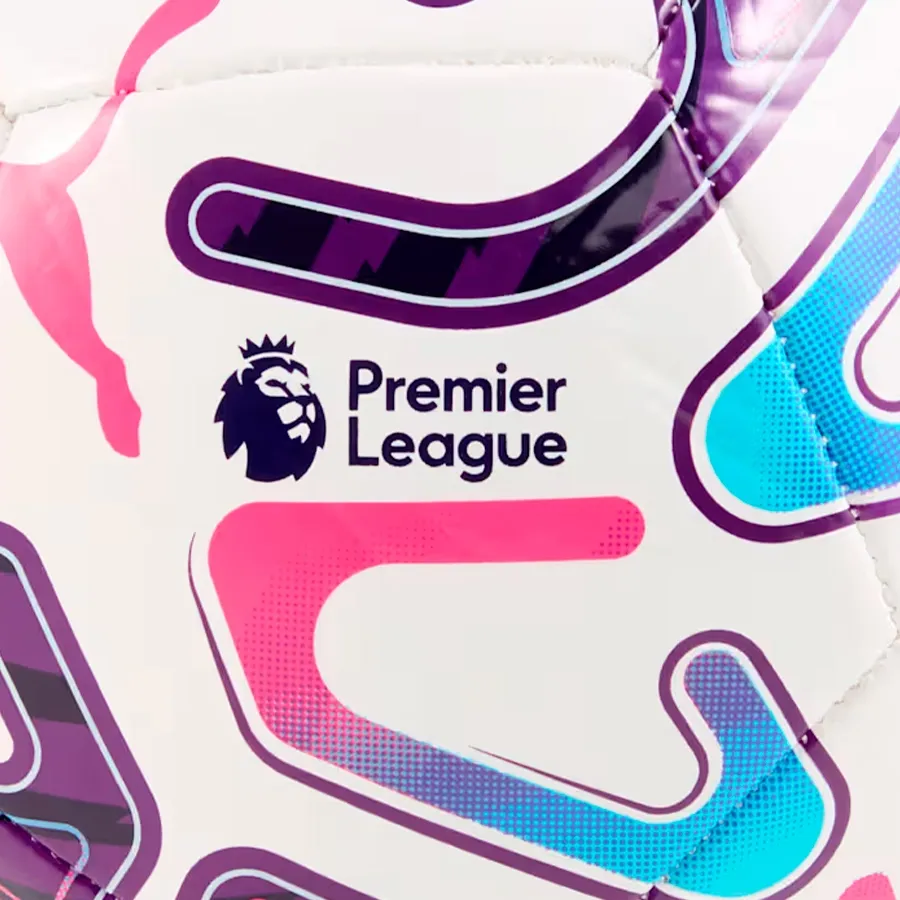 Imagen 2 de 3 de Pelota Puma Stellar Premier League Reactivity Mini-BLANCO-MORADO-ROSA-TURQUESA