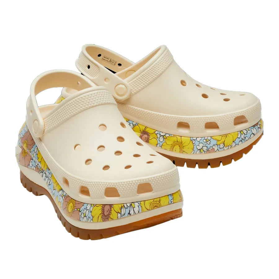 Imagen 2 de 4 de Sandalias Crocs Mega Crush Retro Floral-BEIGE