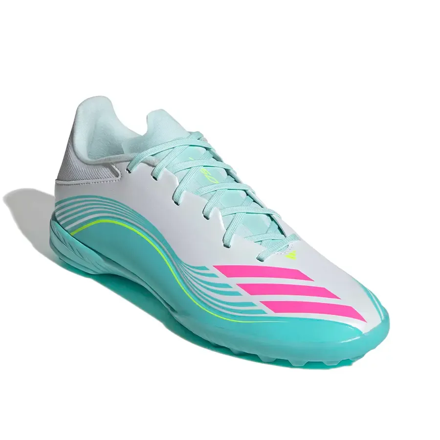 Imagen 1 de 7 de Botines adidas F50 Messi League Tf-BLANCO/TURQUESA/FUCSIA