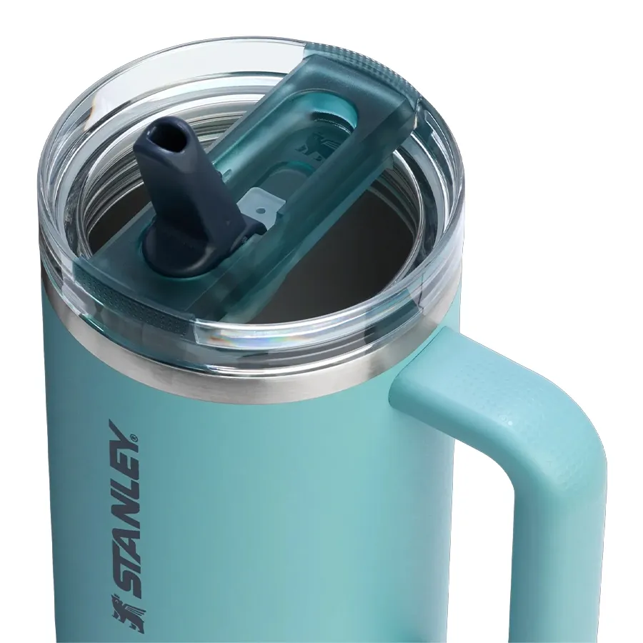 Imagen 2 de 4 de Vaso Stanley Quencher ProTour Flip Straw 1.18L-CELESTE/NEGRO