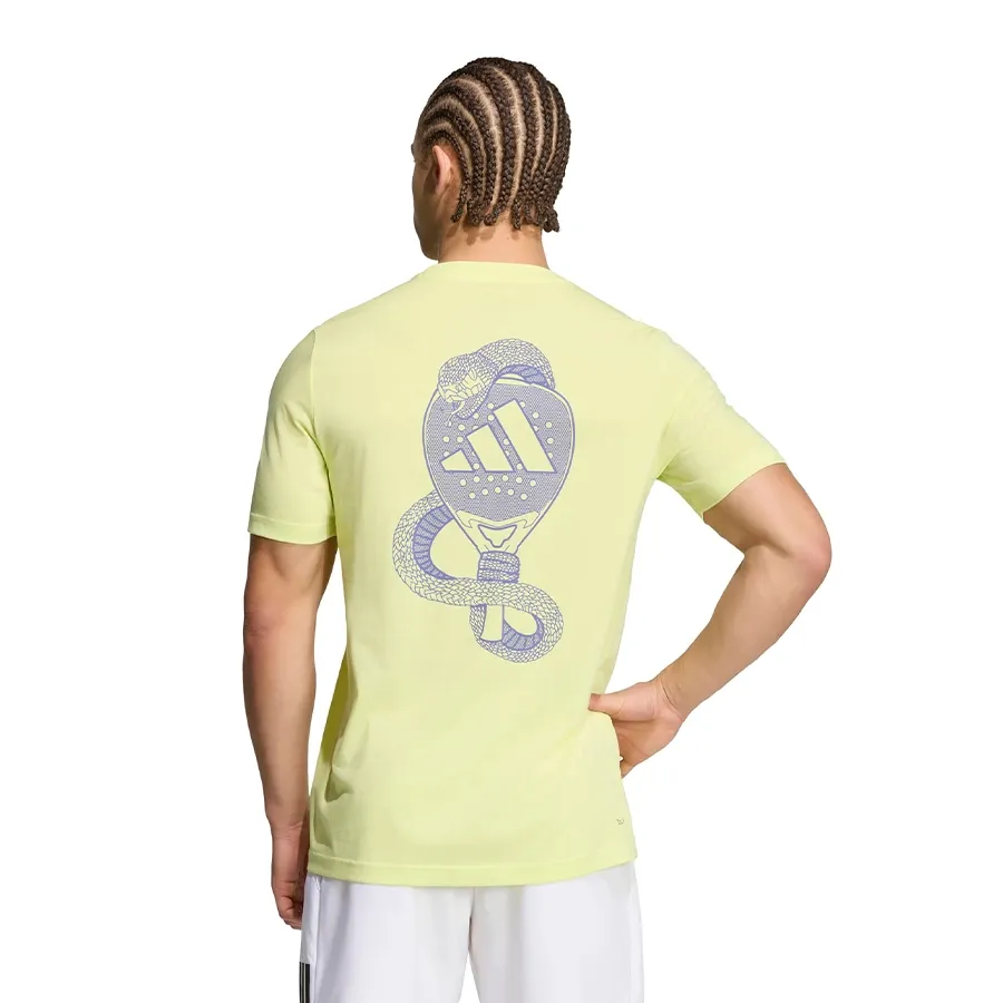 Imagen 1 de 5 de Remera adidas Pádel Graphic-PLATA/AMARILLO