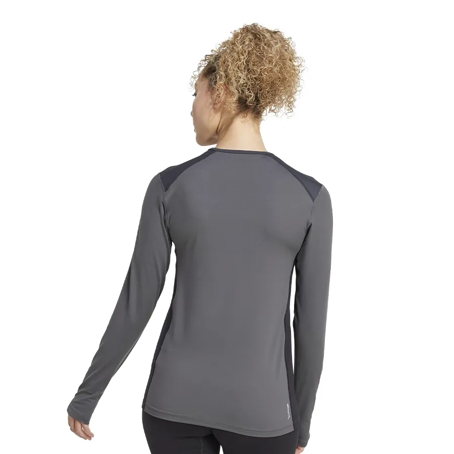 Imagen 2 de 5 de Remera adidas Manga larga Base Multisintética-GRAFITO/GRIS