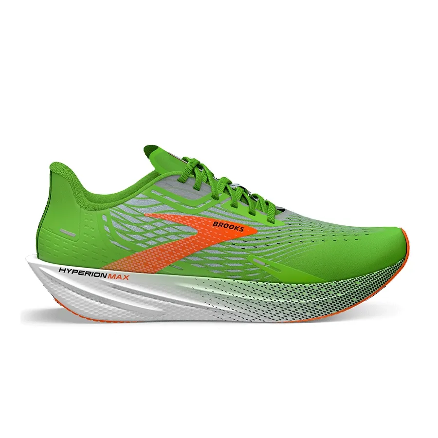 Imagen 0 de 6 de Zapatillas Brooks Hyperion Max M 308-LIMA/BLANCO/NARANJA