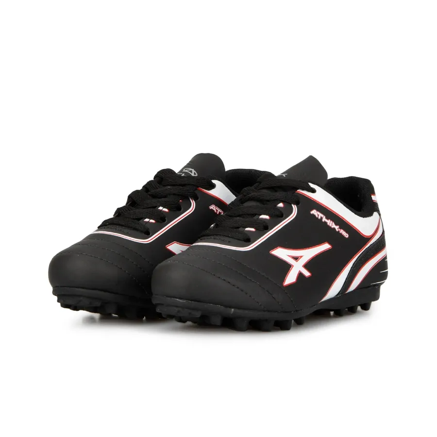 Imagen 2 de 6 de Botines Athix Powerful Kids Tf-NEGRO/ROJO