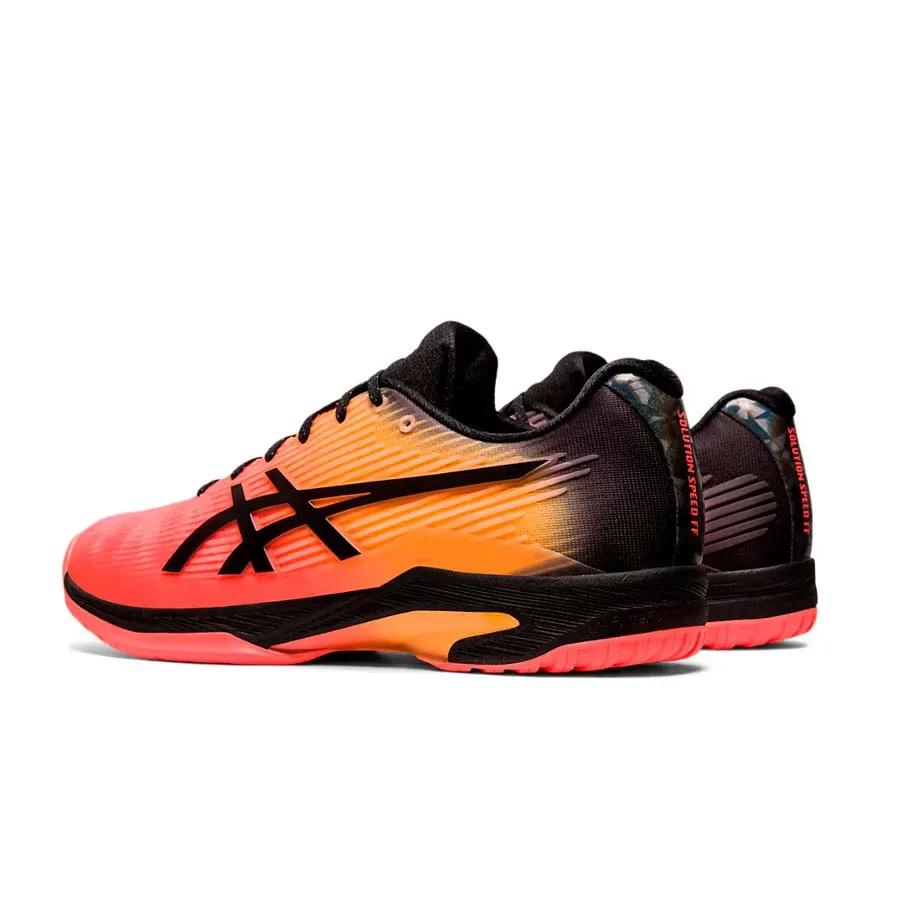 Imagen 2 de 5 de Zapatillas Asics Solution Speed Ff L-NEGRO/CORAL/NARANJA