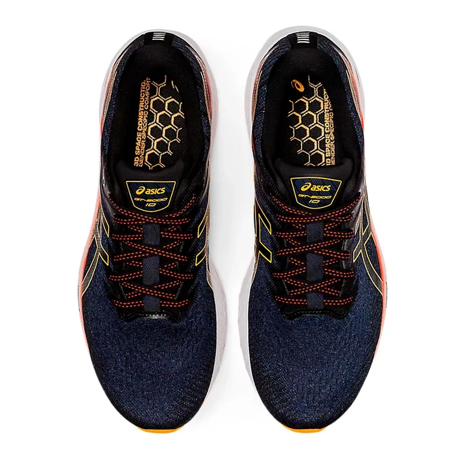 Imagen 2 de 4 de Zapatillas Asics Gt 2000 10 Standard-MARINO/AMARILLO/NARANJA