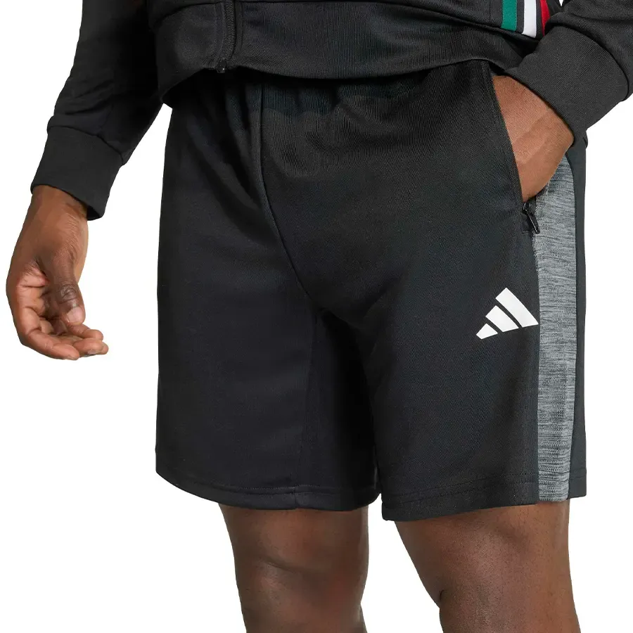 Imagen 3 de 5 de Short adidas Workout Essentials All-Set-NEGRO/GRIS