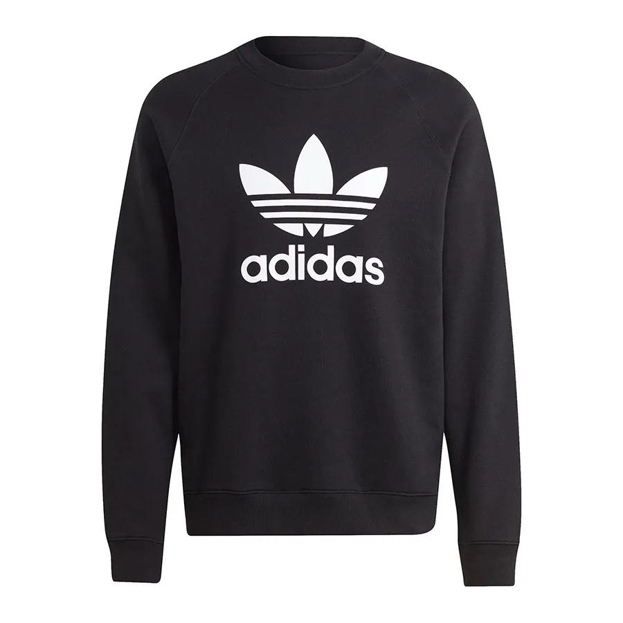 Imagen 0 de 6 de Buzo adidas originals Trefoil Crew-NEGRO/BLANCO